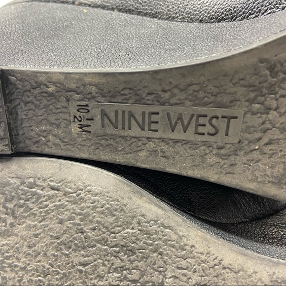 Nine West Black Mary Jane Platform Wedge Heels - Picture 10 of 11